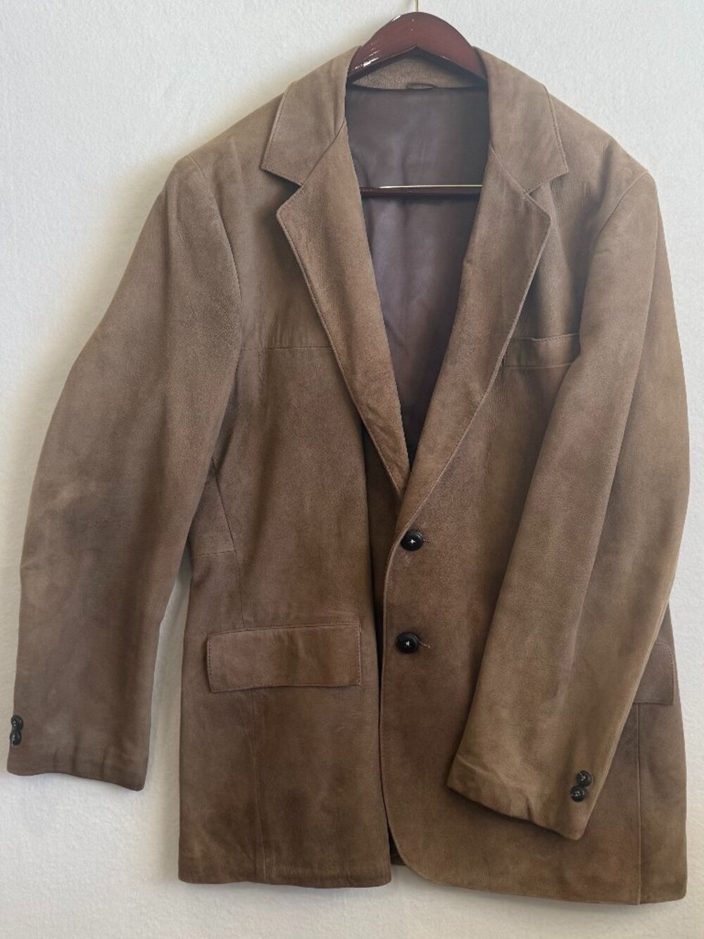 Vintage Sears Suede Leather Blazer Jacket 46 Reg Rare The Leather Shop 70s Retro